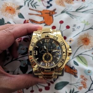 Invicta Men's 15975 Excursion Analog Display Swiss Quartz Gold-Tone Watch